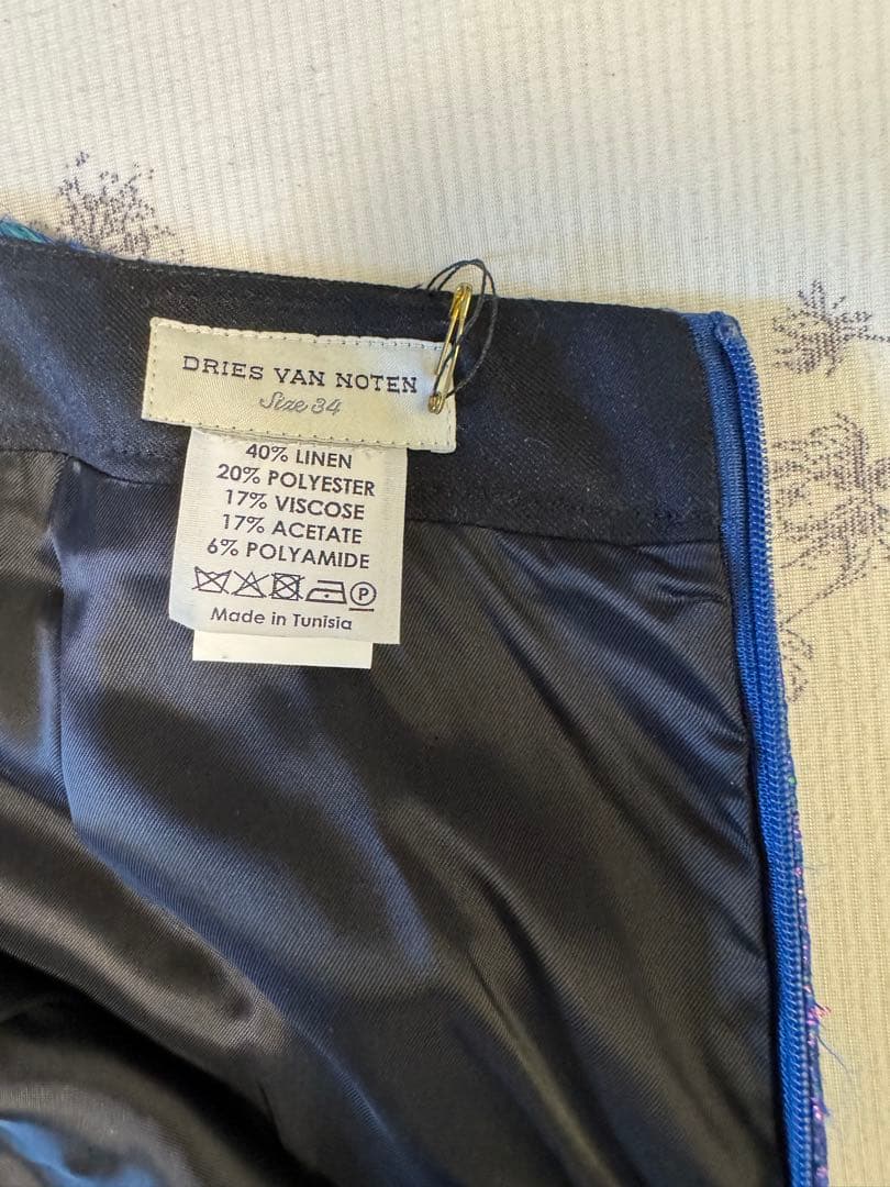 【新品】DRIES VAN NOTEN フラワージャガードタイトスカート　34