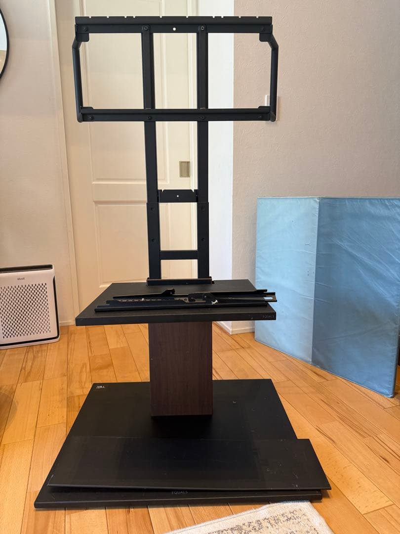 WALLテレビスタンド ハイタイプ キャスター付き V5 板版ラージサイズ付き