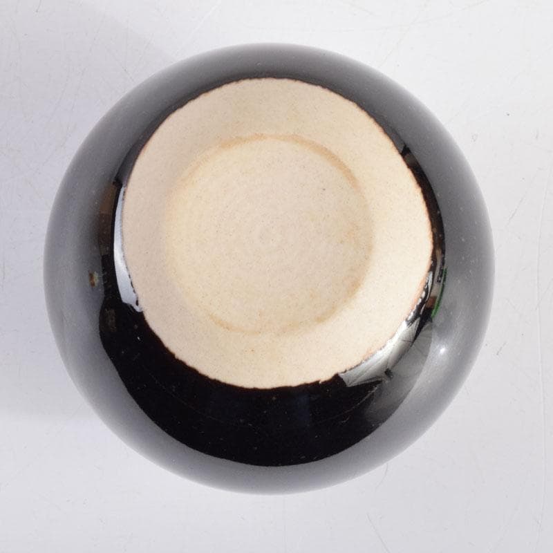 茶道具　古瀬戸　加藤藤山作　文琳茶入　仕覆付　共箱　V　8857