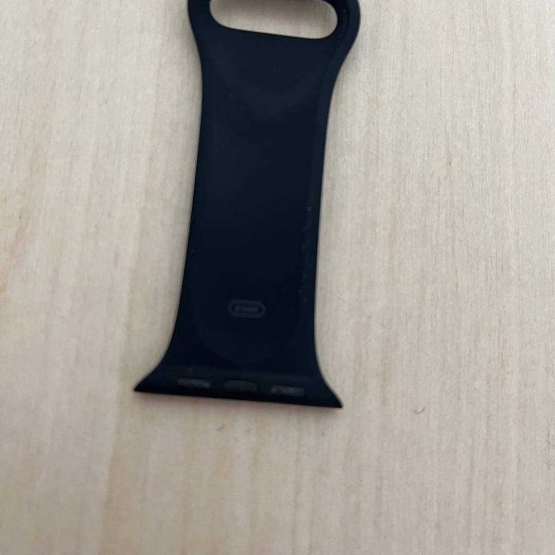 【美品】HERMES 41mmエルメスAppleWatch ブラックラバーバンド