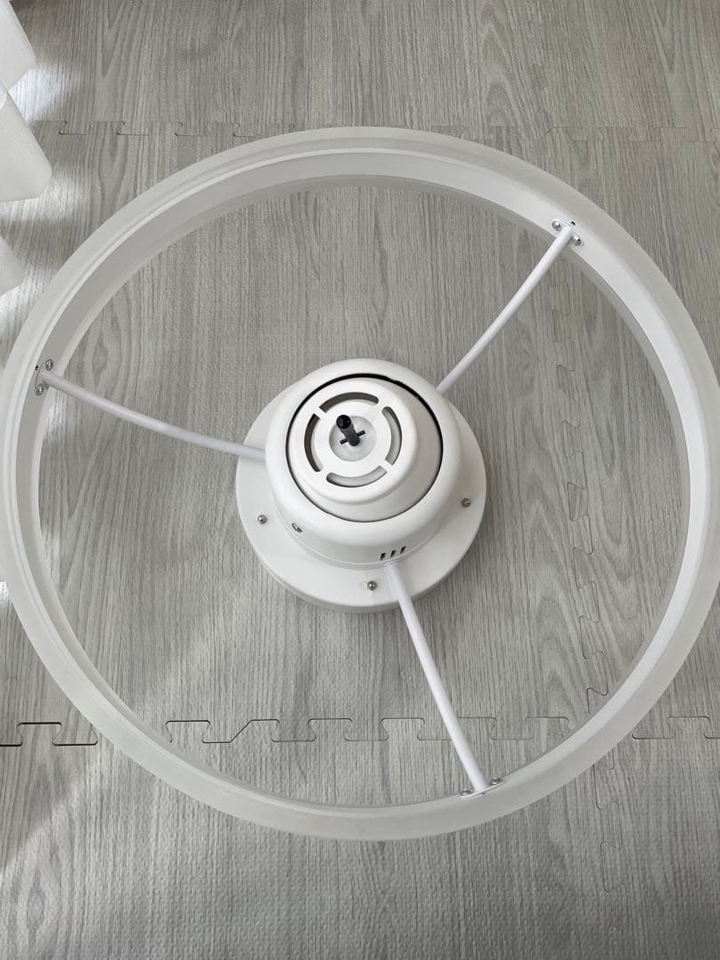 シーリングライト 扇風機付き(首振り)、調光調色、音楽再生