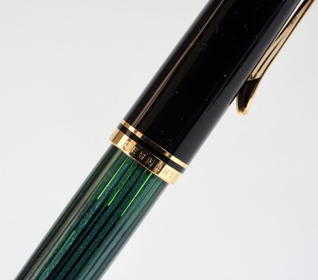 Pelican K14 万年筆 スーべレーン 緑縞 F 14C-585
