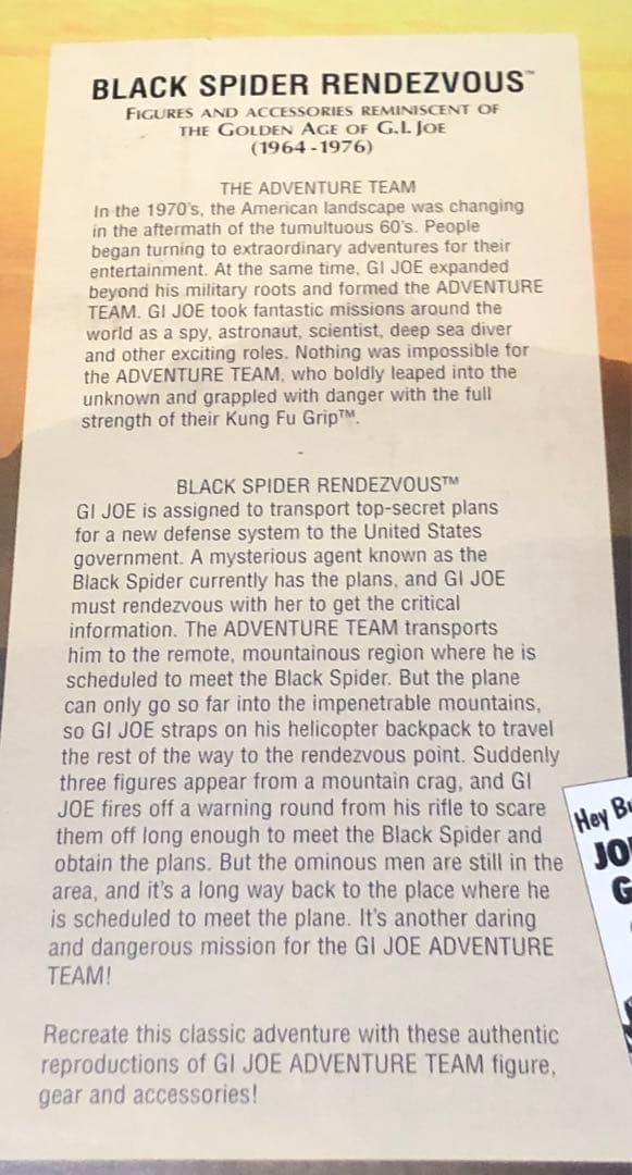 GIジョー ブラックスパイダーランデヴー レア　GIジョー