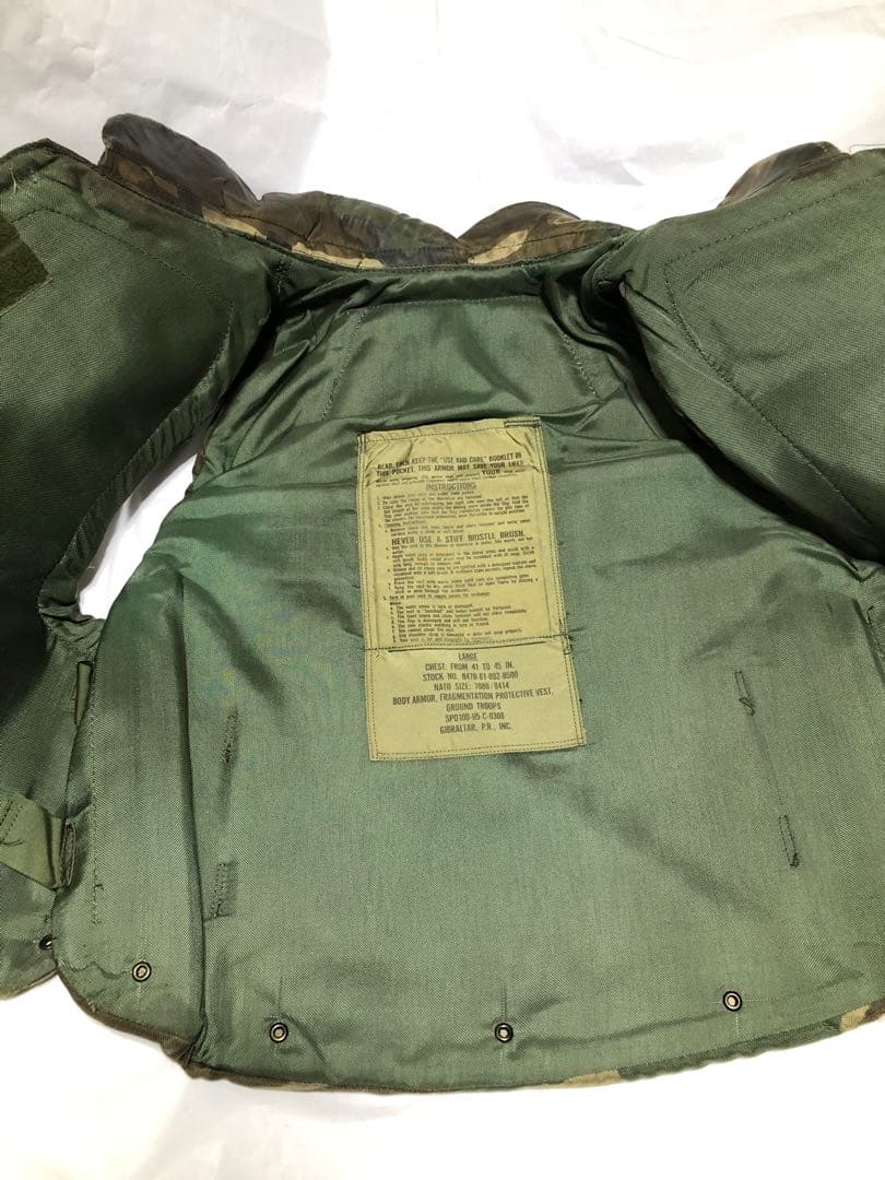 PASGT アーマー ボディアーマー 実物 米軍 後期型　防弾　防災　本物