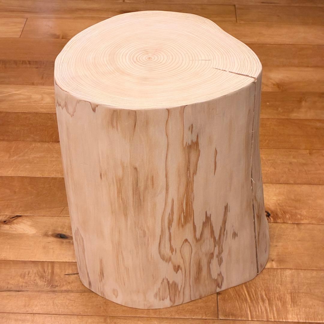 檜　丸太　椅子　スツール　No.1458