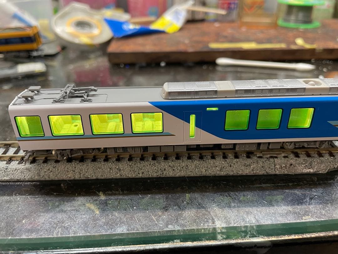 近鉄50000系「しまかぜ」 マイクロエース製室内灯装備編成