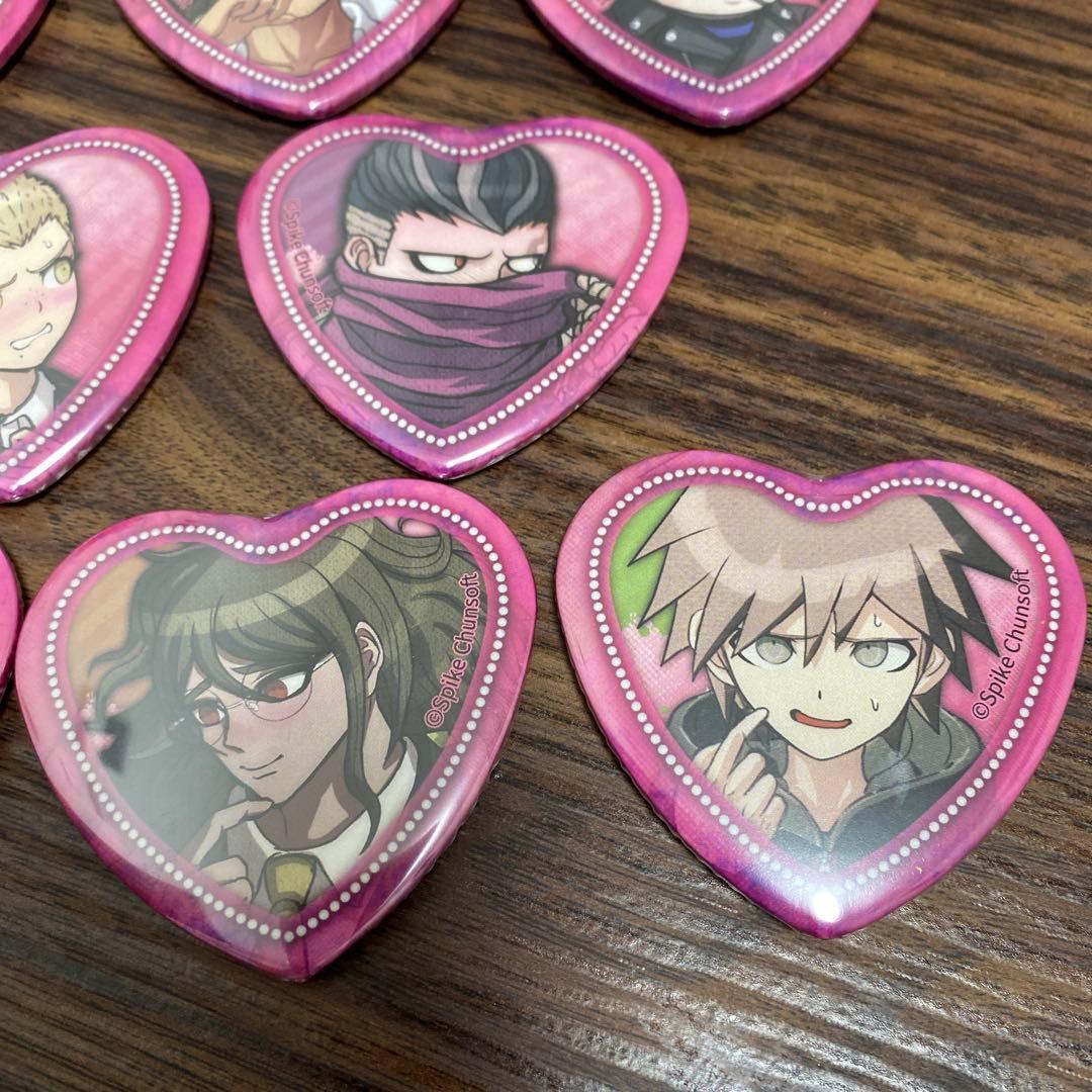 ダンガンロンパ　ハート缶バッジ　　ダンガンロンパ缶バッジ