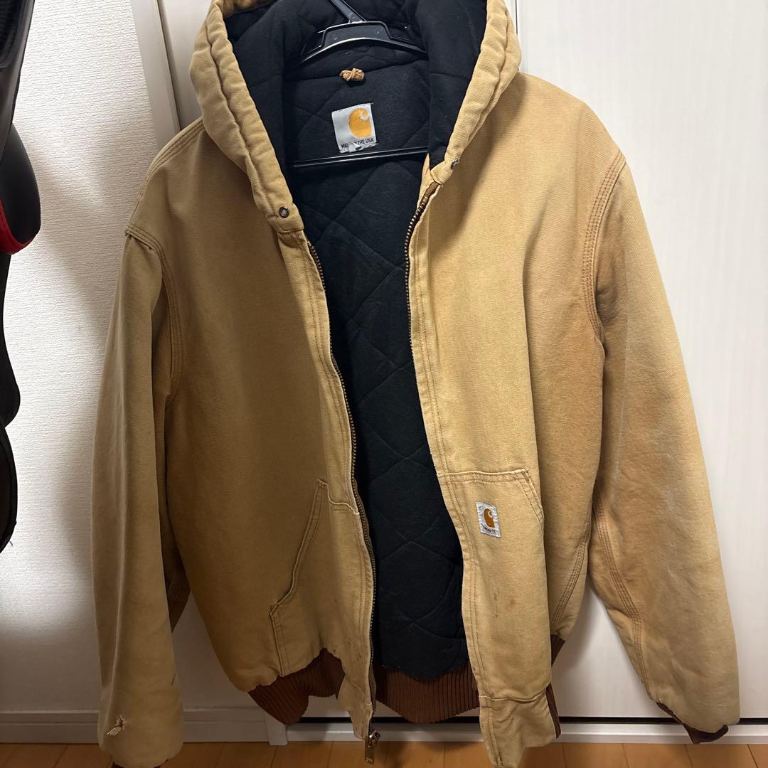 ス*ズ様 Carhartt フード付きジャケット Mサイズ ベージュ