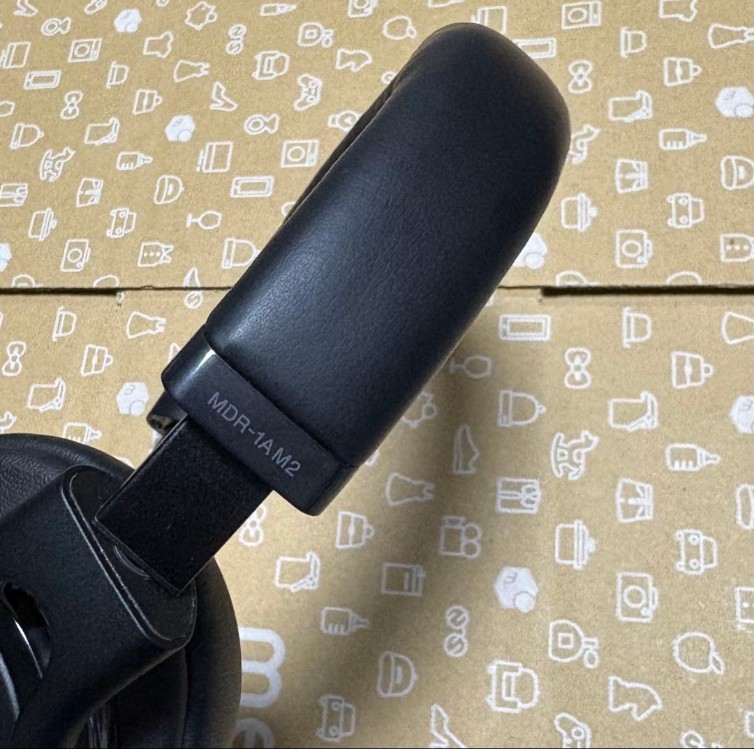 SONY ステレオヘッドホン MDR-1AM2 (B) ブラック 変換ケーブル