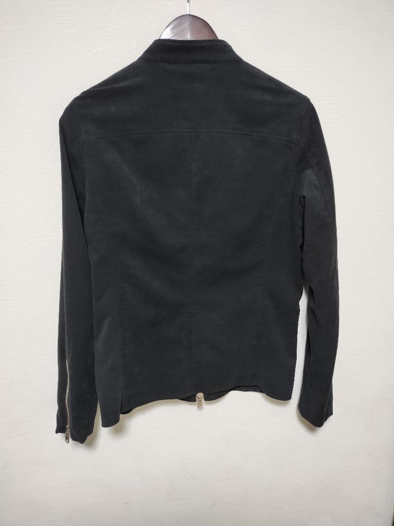 wjk スエードライダースブルゾン