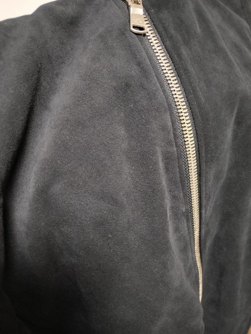 wjk スエードライダースブルゾン