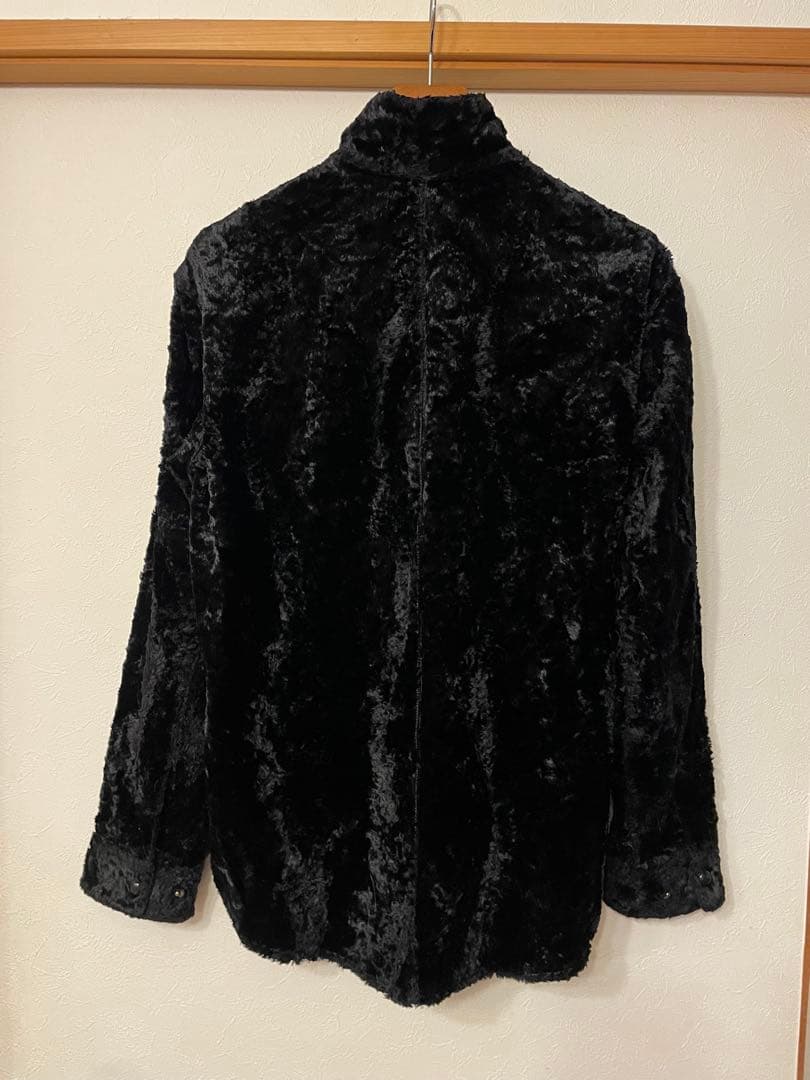 EMPORIO ARMANI ブラック ベルベットジャケット