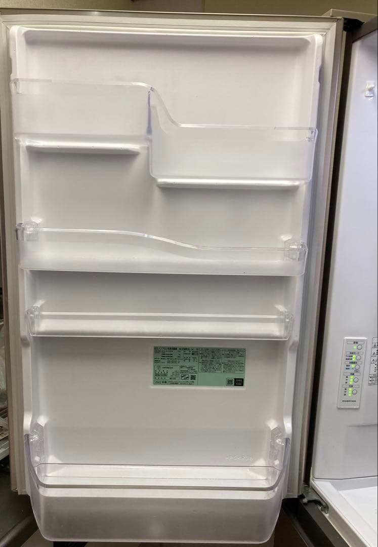 日立 冷蔵庫 幅60cm 375Lシャンパン R-V38RVL N 3ドア左開き