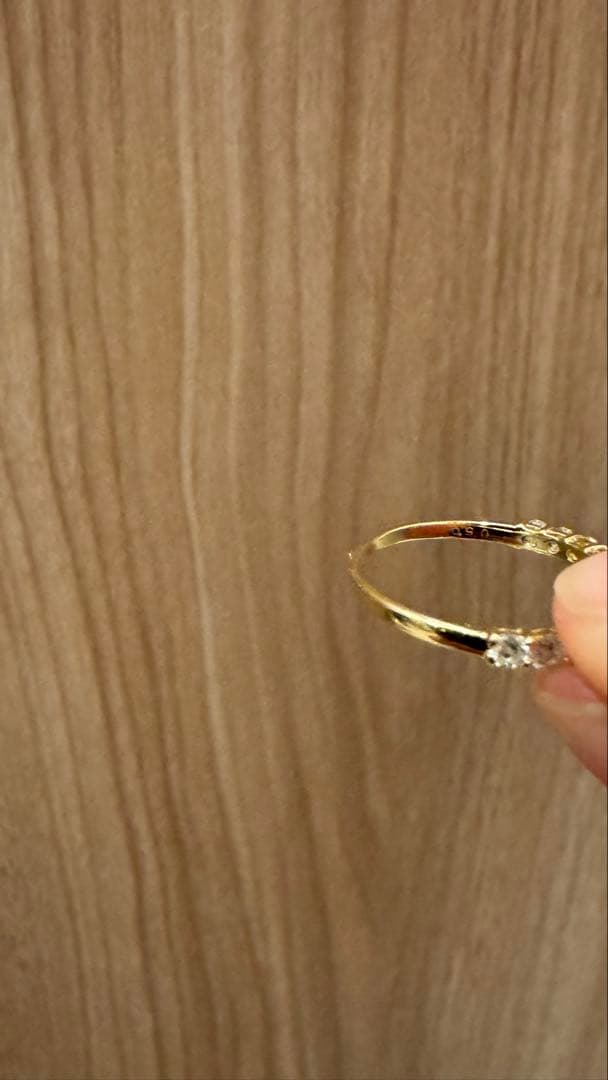 り*い様 ハーフエタニティリング　指輪　K18　D0.50ct　1.2g　10号