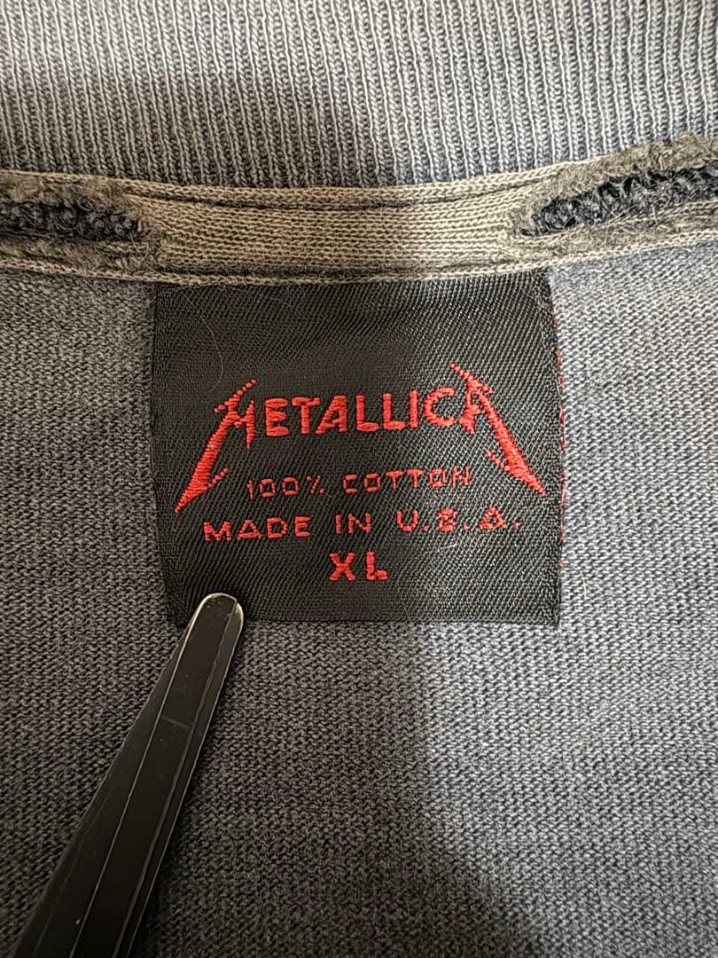 希少 90s USA製 フェード ボロ メタリカTシャツ