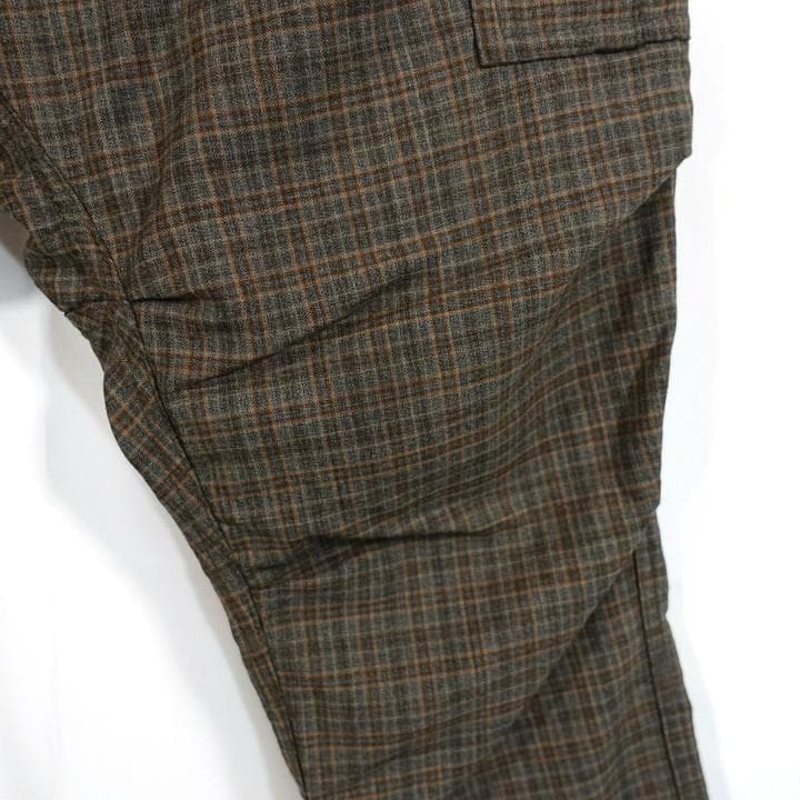 ★hiros★ジュンヤワタナベマン　春夏　チェック地サルエルカーゴパンツ