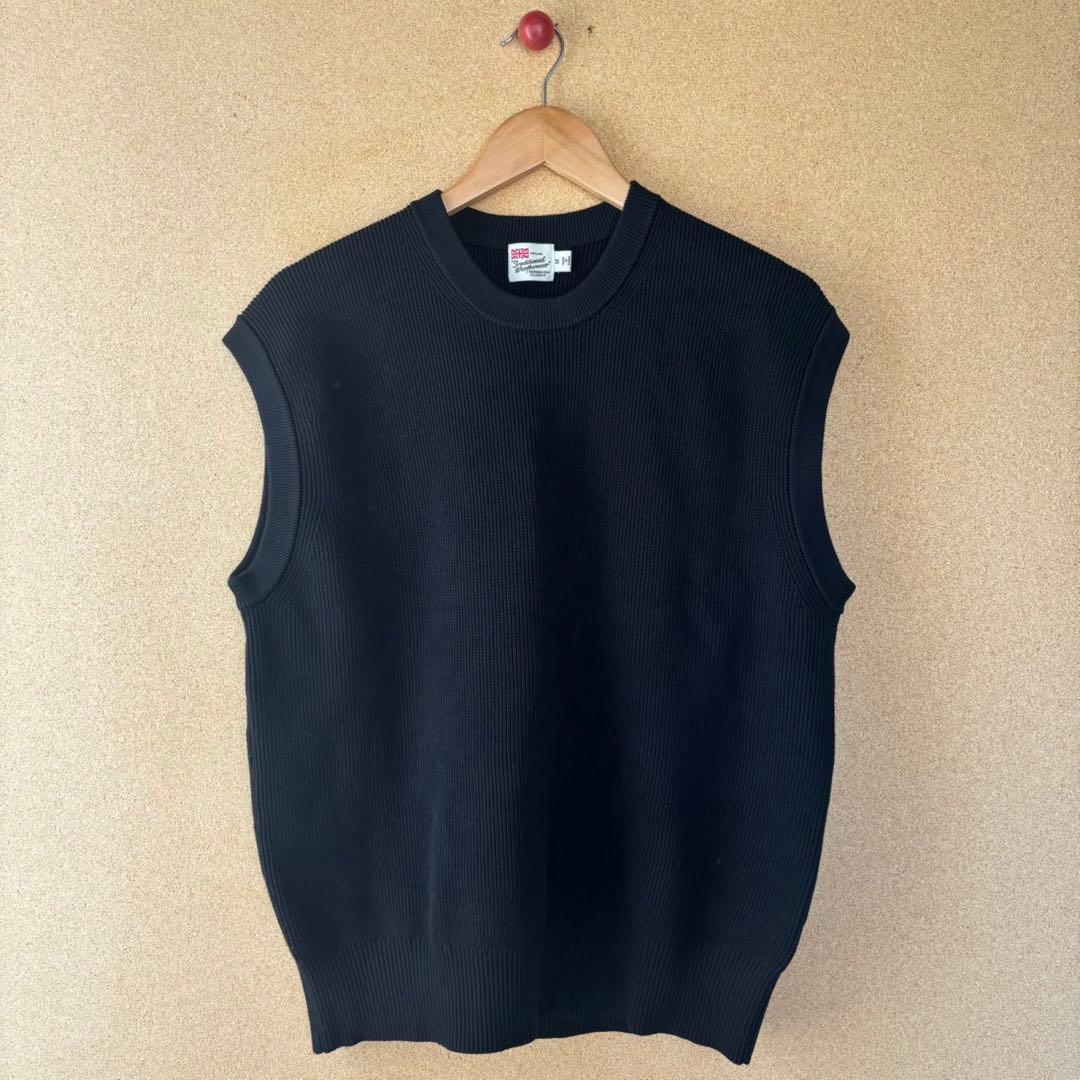 Traditional Weatherwear ノースリーブニットベスト M 黒