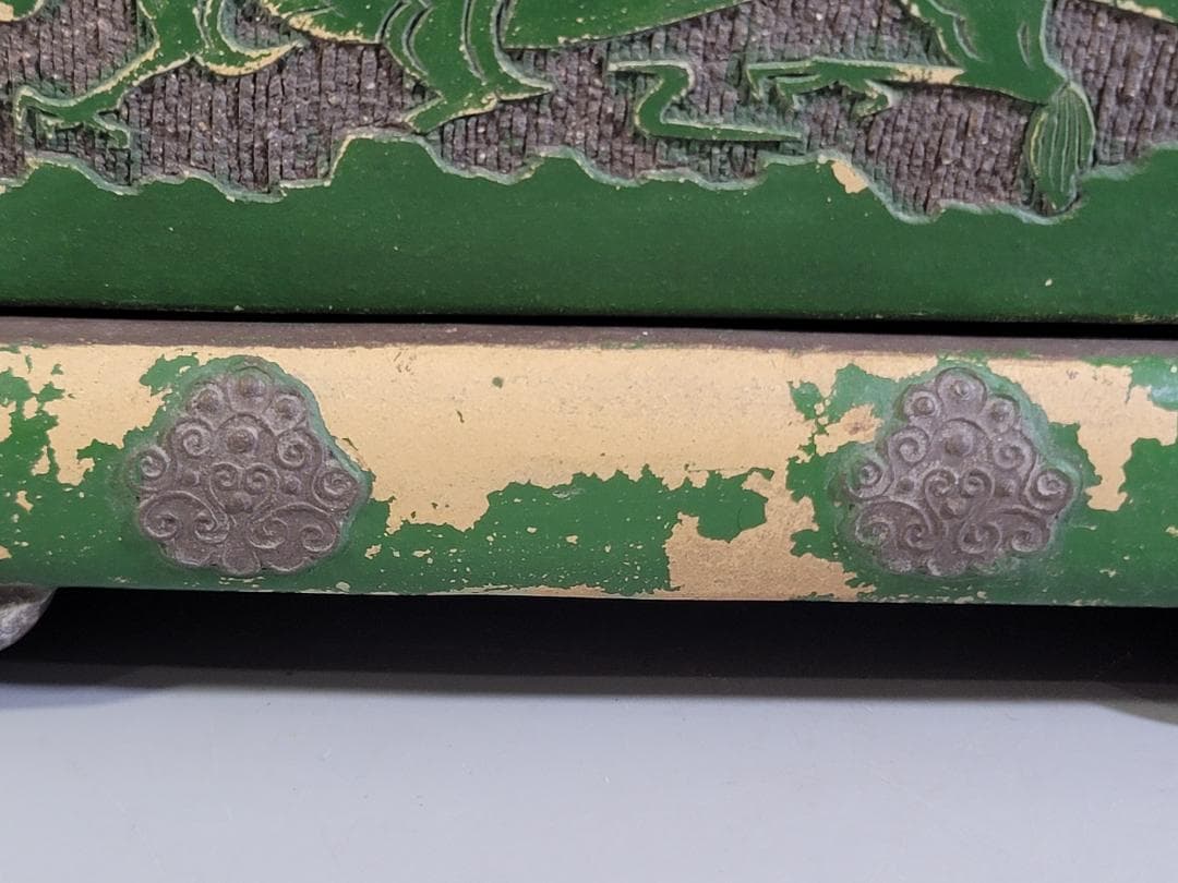 中国美術 紫泥 古代騎馬紋 花盆 植木鉢 台付 在印 DT410