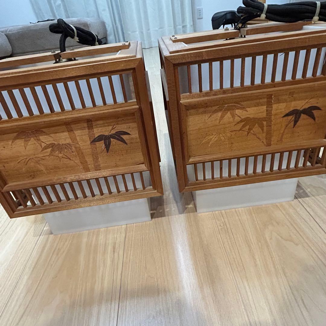 和風ペンダントライト　蛍光灯　レトロ　昭和