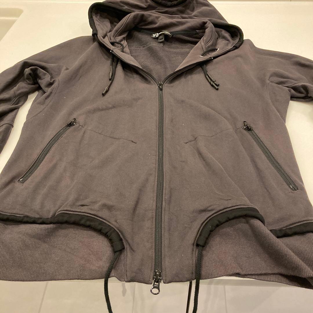 最終価格Y-3 フード付きパーカー L/6 ダークグレー