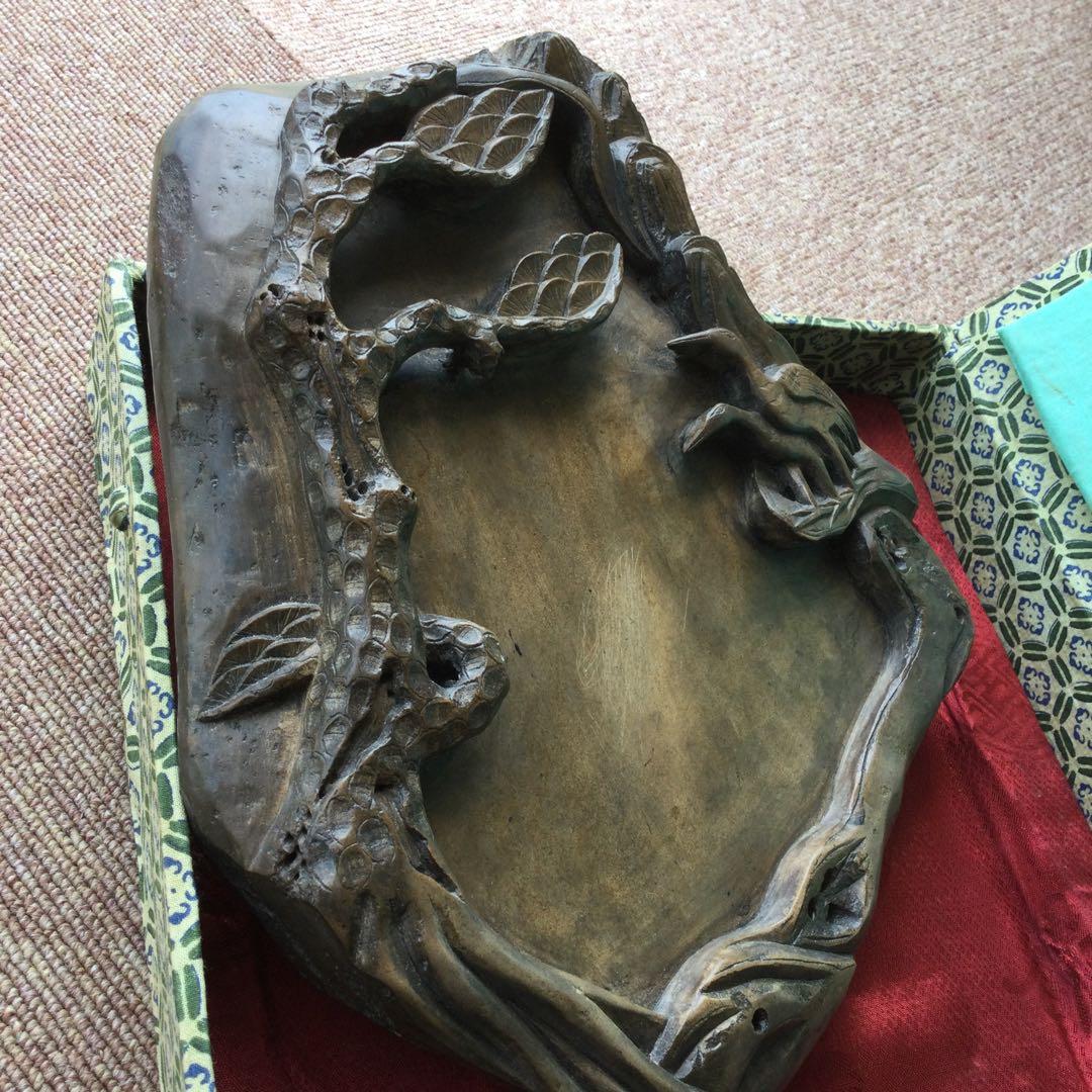 硯　澄泥硯　書道　古美術品　箱付き