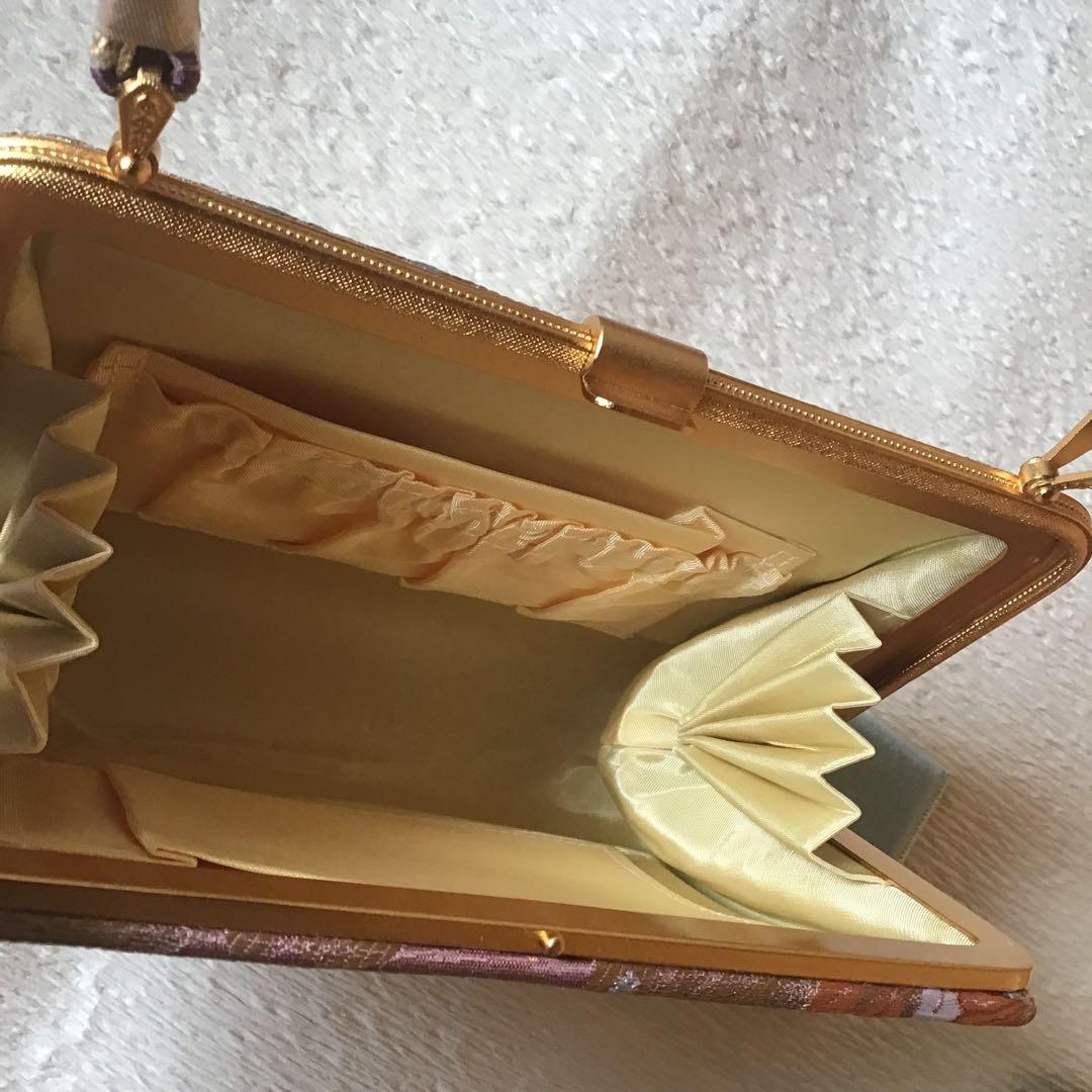 花柄刺繍 和装用バッグと草履セット　成人式　結婚式　卒業式