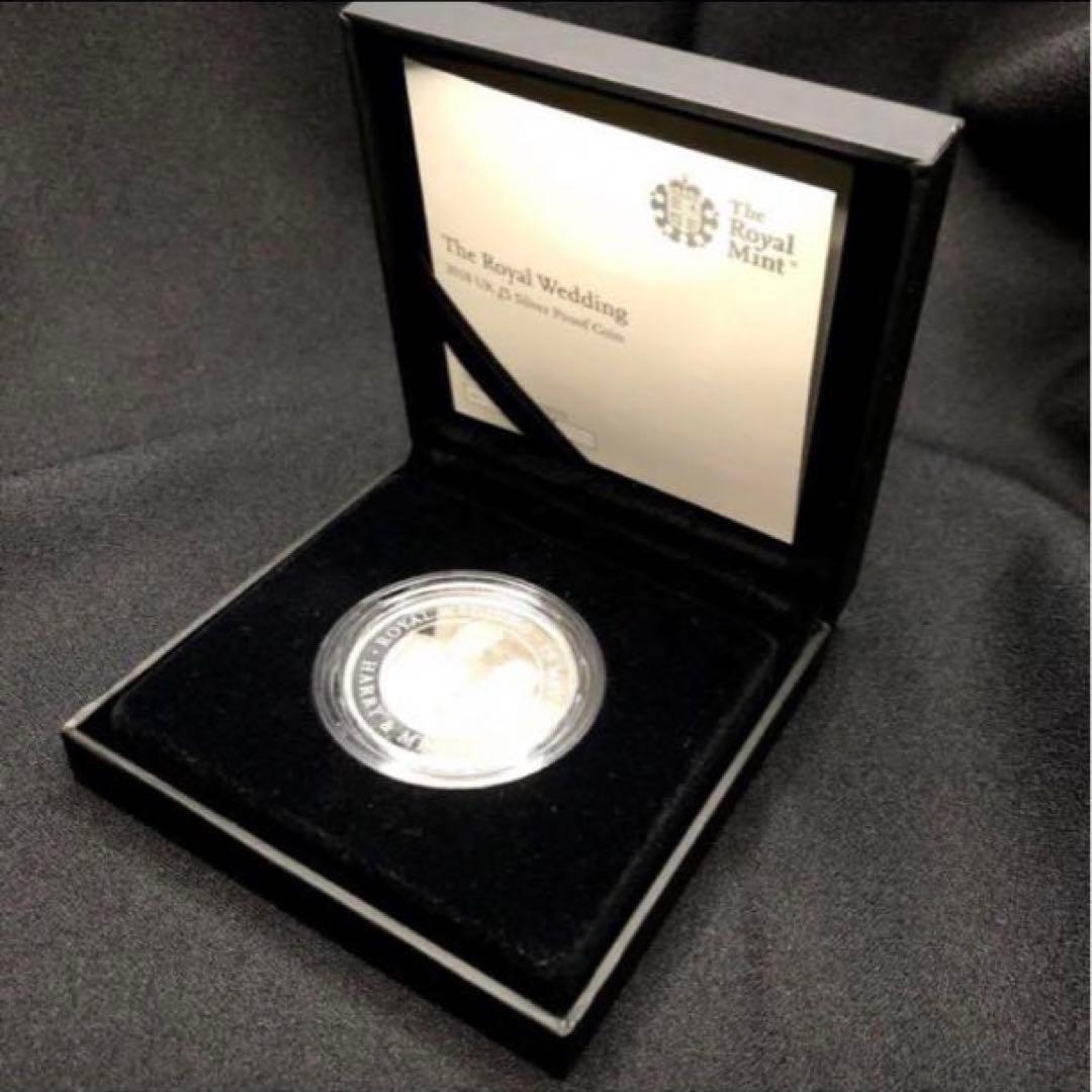 2018年　英国　ヘンリー王子　御成婚記念　5ポンド　プルーフ　銀貨　イギリス