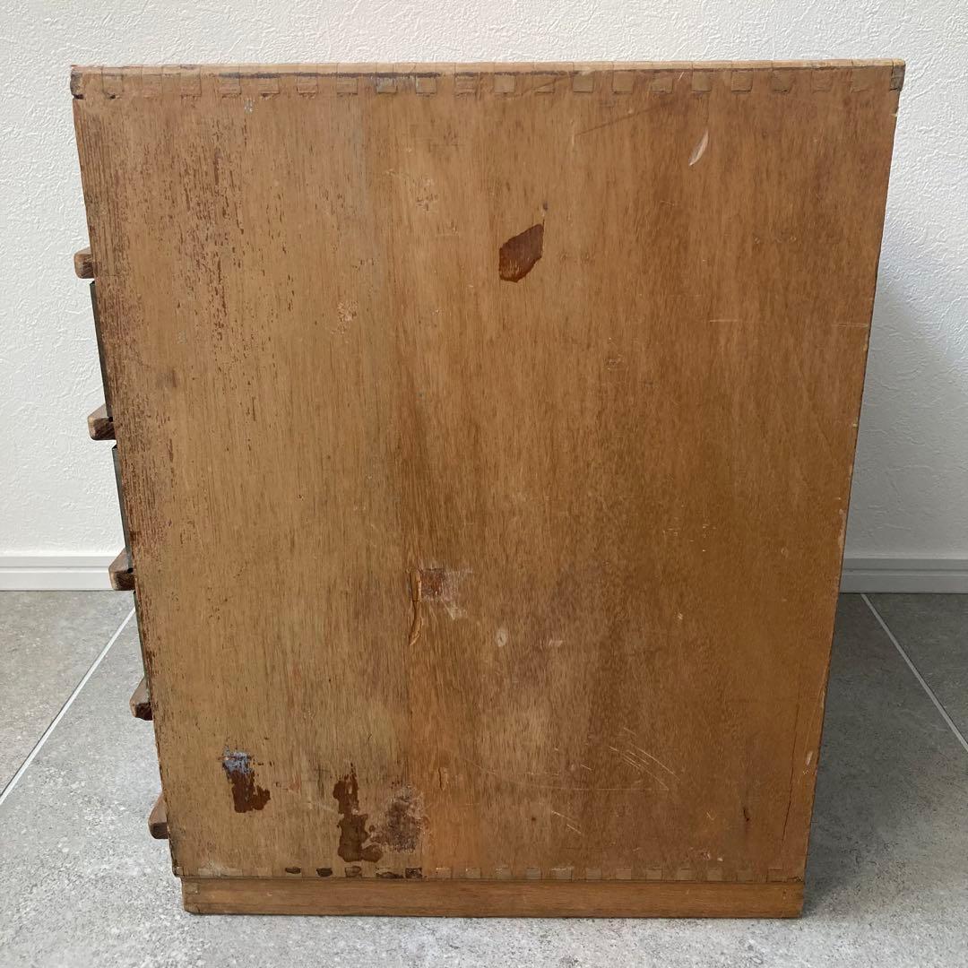 古家具 古道具 引き出し 前面ガラス 収納家具 ヴィンテージ家具