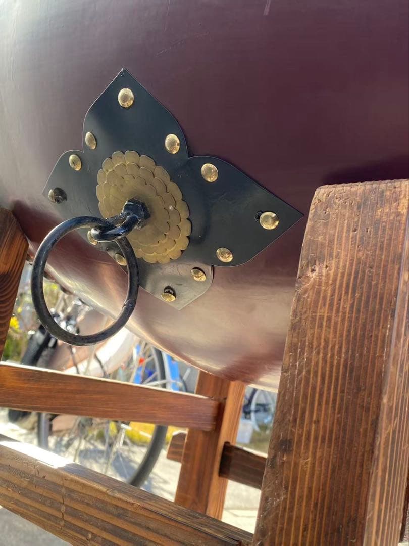 和太鼓鼓面】約47cm【胴高】約60cm和太鼓と太鼓台のセットになります 年代物