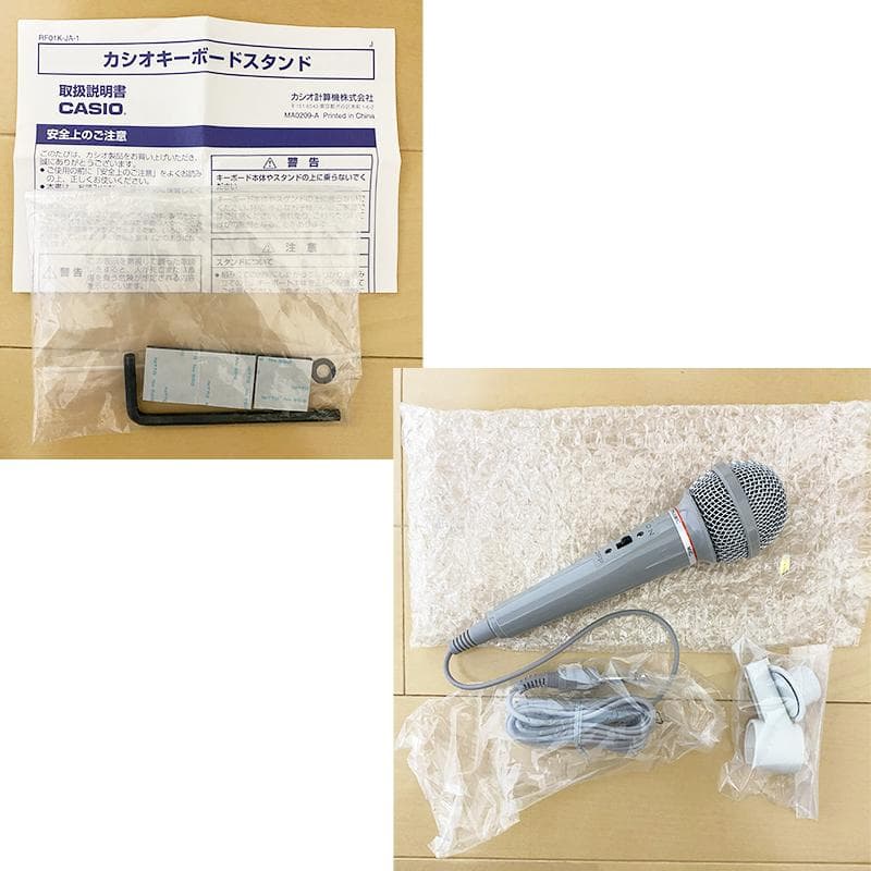 【美品】CASIO 光ナビゲーション キーボード LK-202TV スタンド付き