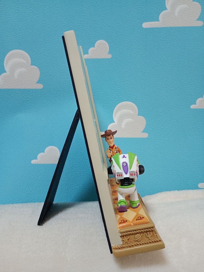 トイストーリー　フォトフレームフィギュア　ウッディ　バズ　ストーリーコレクション
