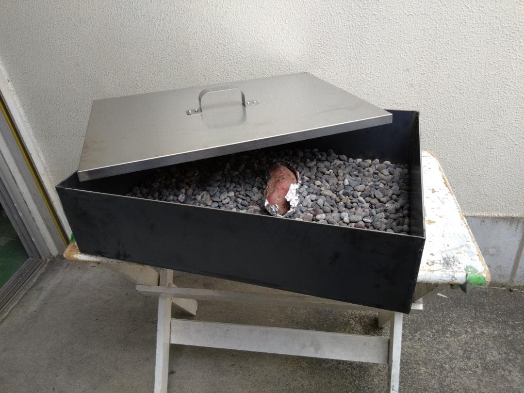 売れてます ネット専用品 石やきいも釜 キッチンカー プロパンガス用 焼きいも祭