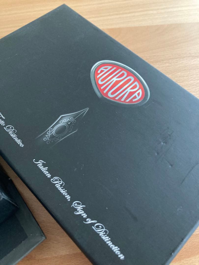 AURORA ライトブルーボールペン 専用ケース付き