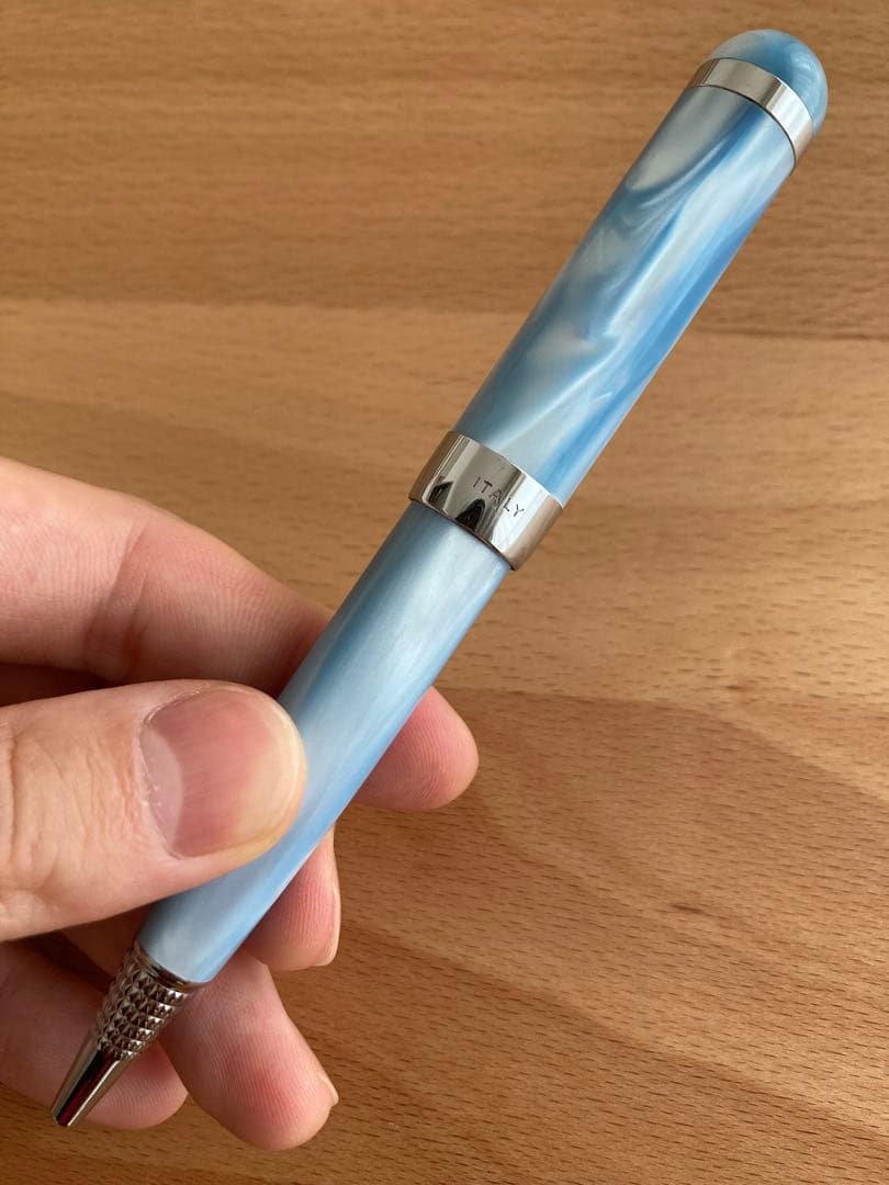 AURORA ライトブルーボールペン 専用ケース付き