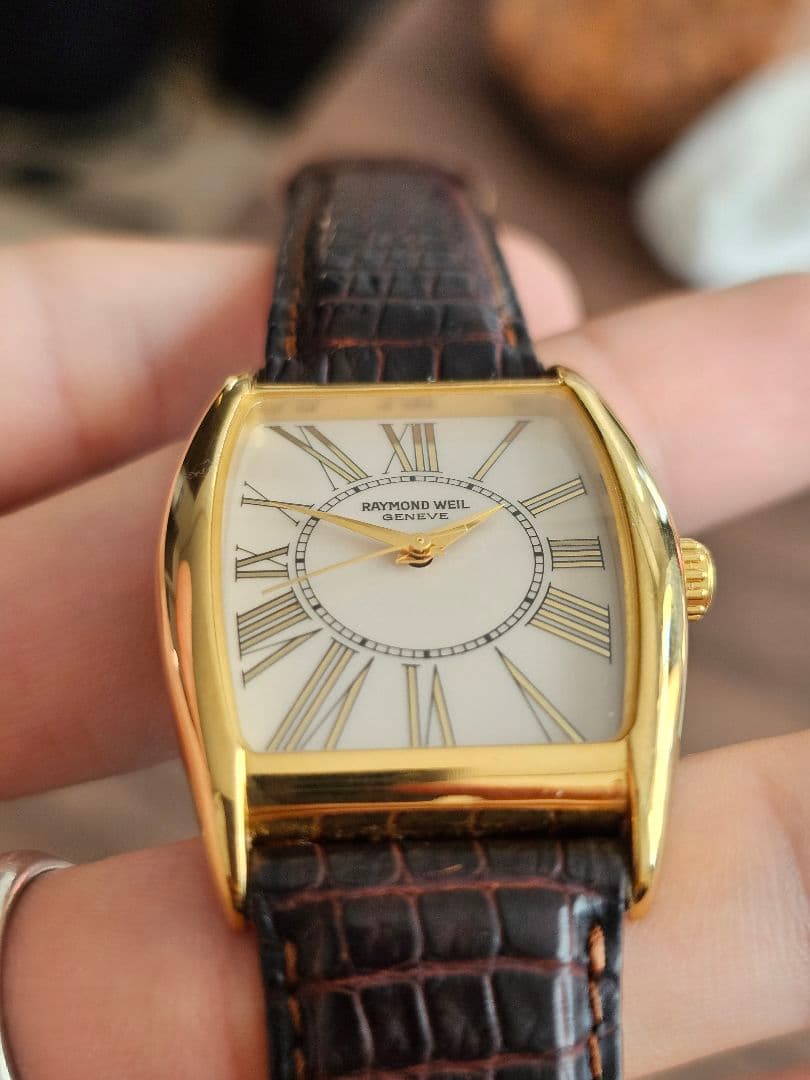 稼働品[美品]【RAYMOND WEIL】メンズ ゴールドカラ