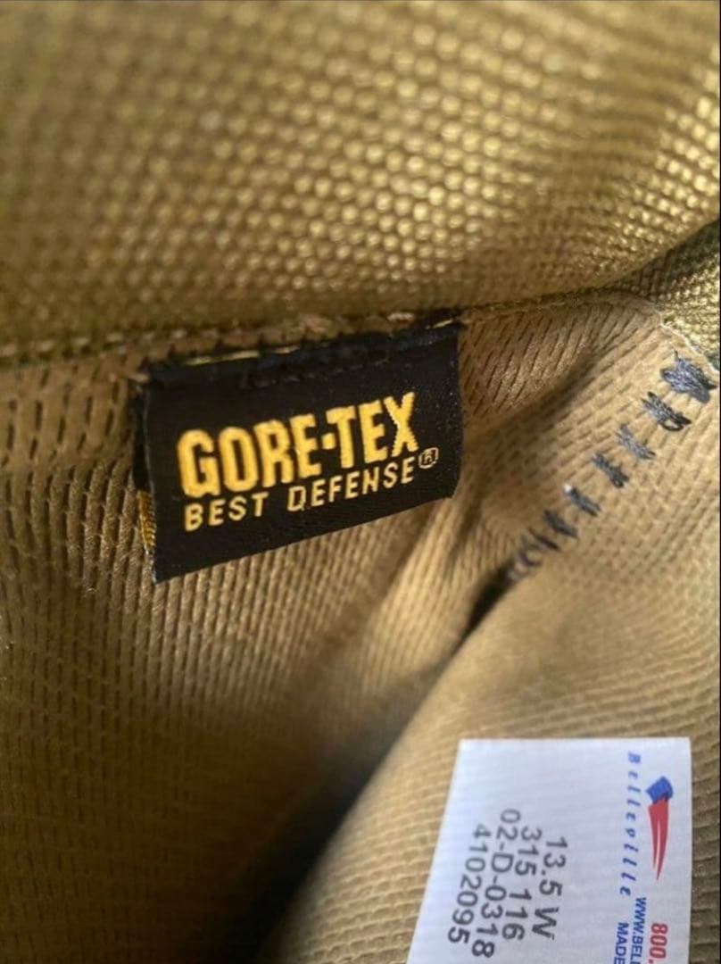 未使用 ミリタリーブーツ【BELLEVILLE GORE–TEX】31.5