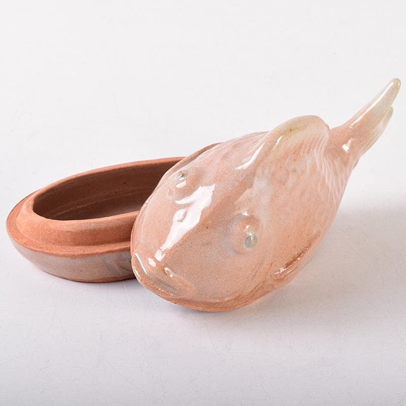 茶道具　鯛　香合　在銘　共箱　V　7480