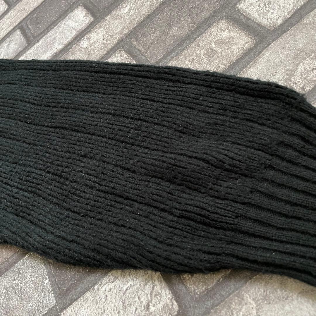 suède leather zip knit jacket black 2XL