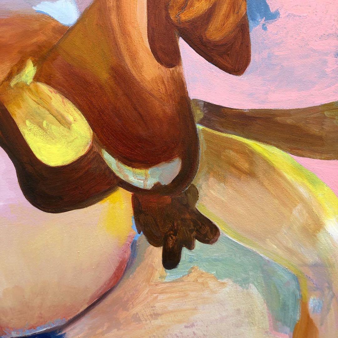 【F100号】Swim 油絵 oil painting 絵画 原画 抽象画