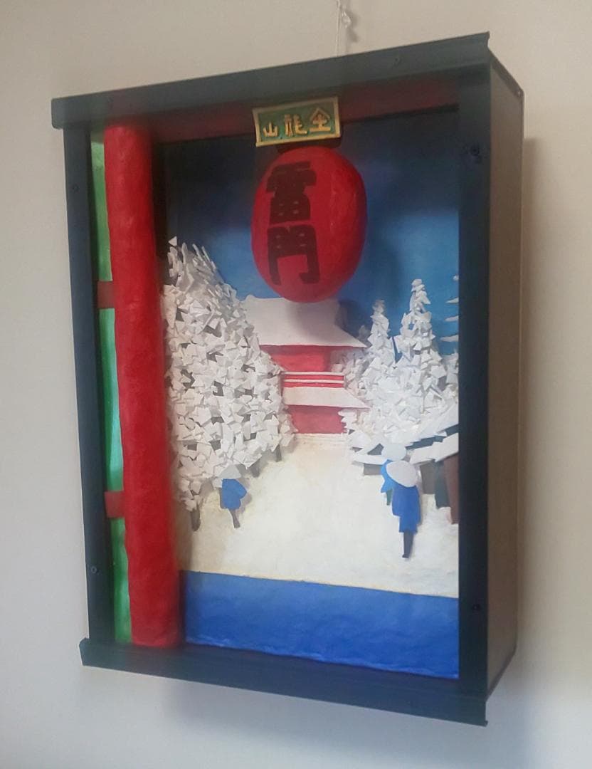 「浅草雷門の雪景色」（未来絵画）