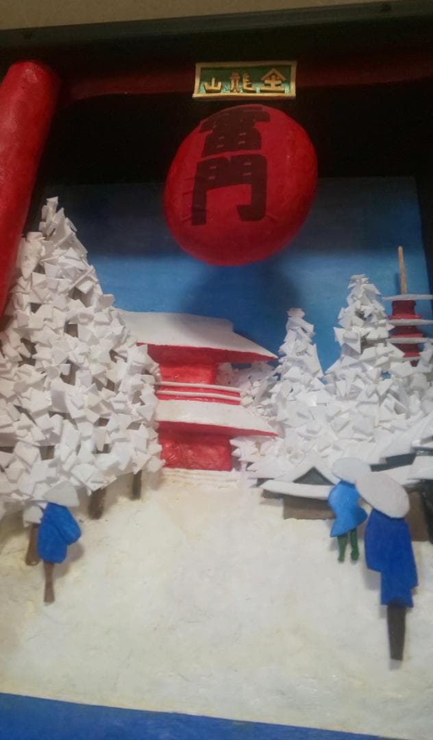 「浅草雷門の雪景色」（未来絵画）