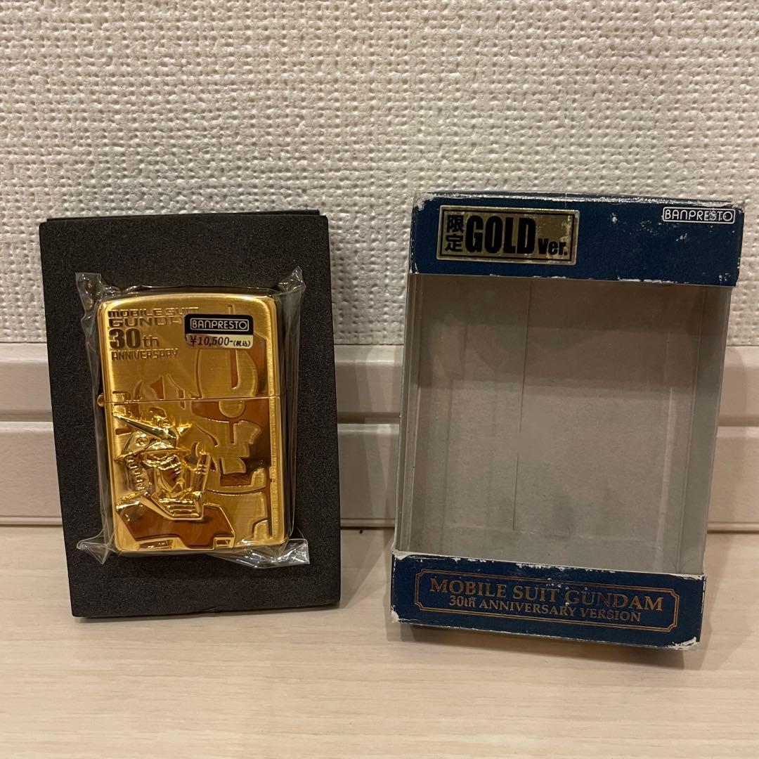 ガンダム ZIPPO 30周年 シャア ザク ゴールド