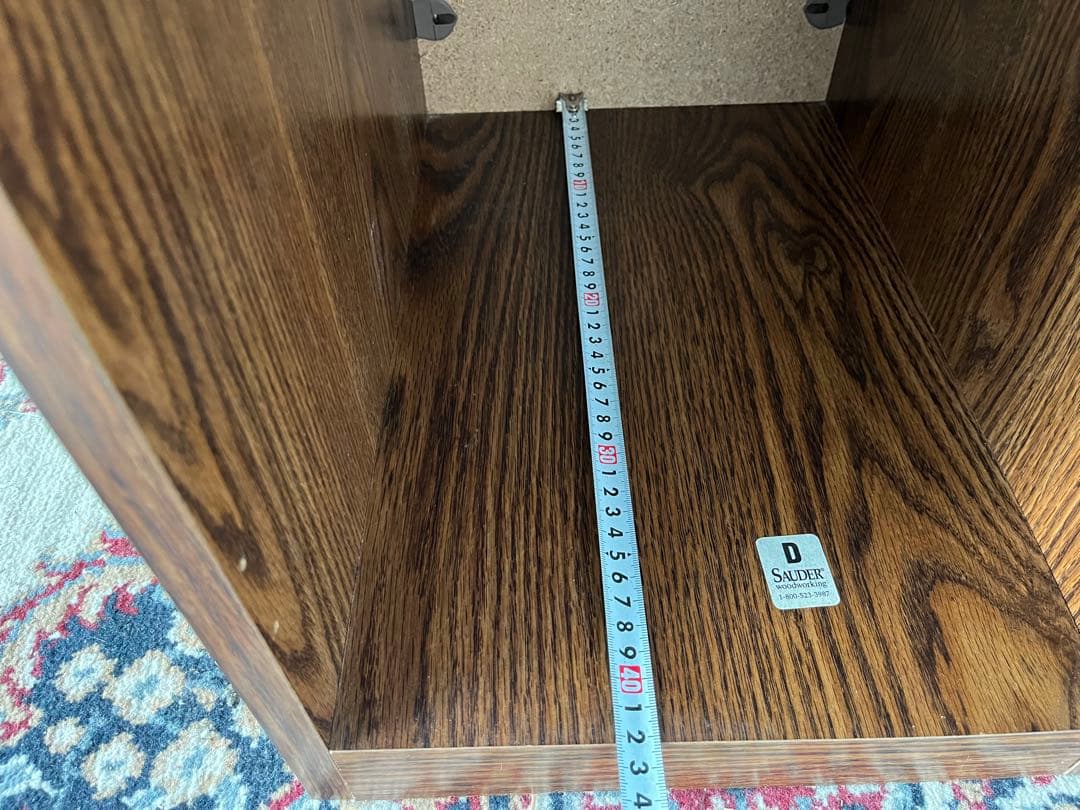 Sauder 【アメリカ老舗家具メーカー】木製マガジンラック付きキャビネット