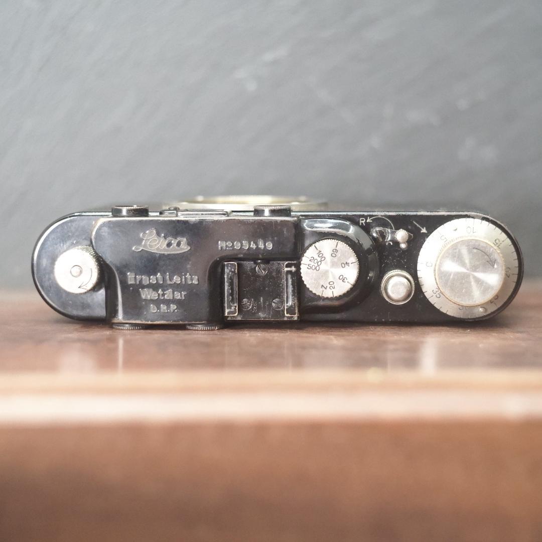 【良品】OH・シャッター幕交換済バルナックライカ DⅡ純正ブラック レンズセット