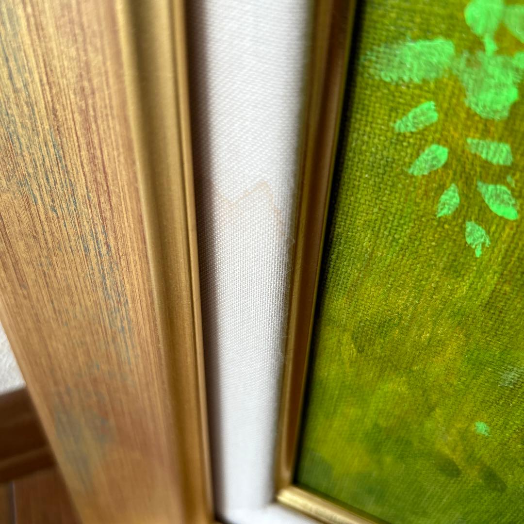 絵画　油彩画　少女　原尚子　「幼ごころ」