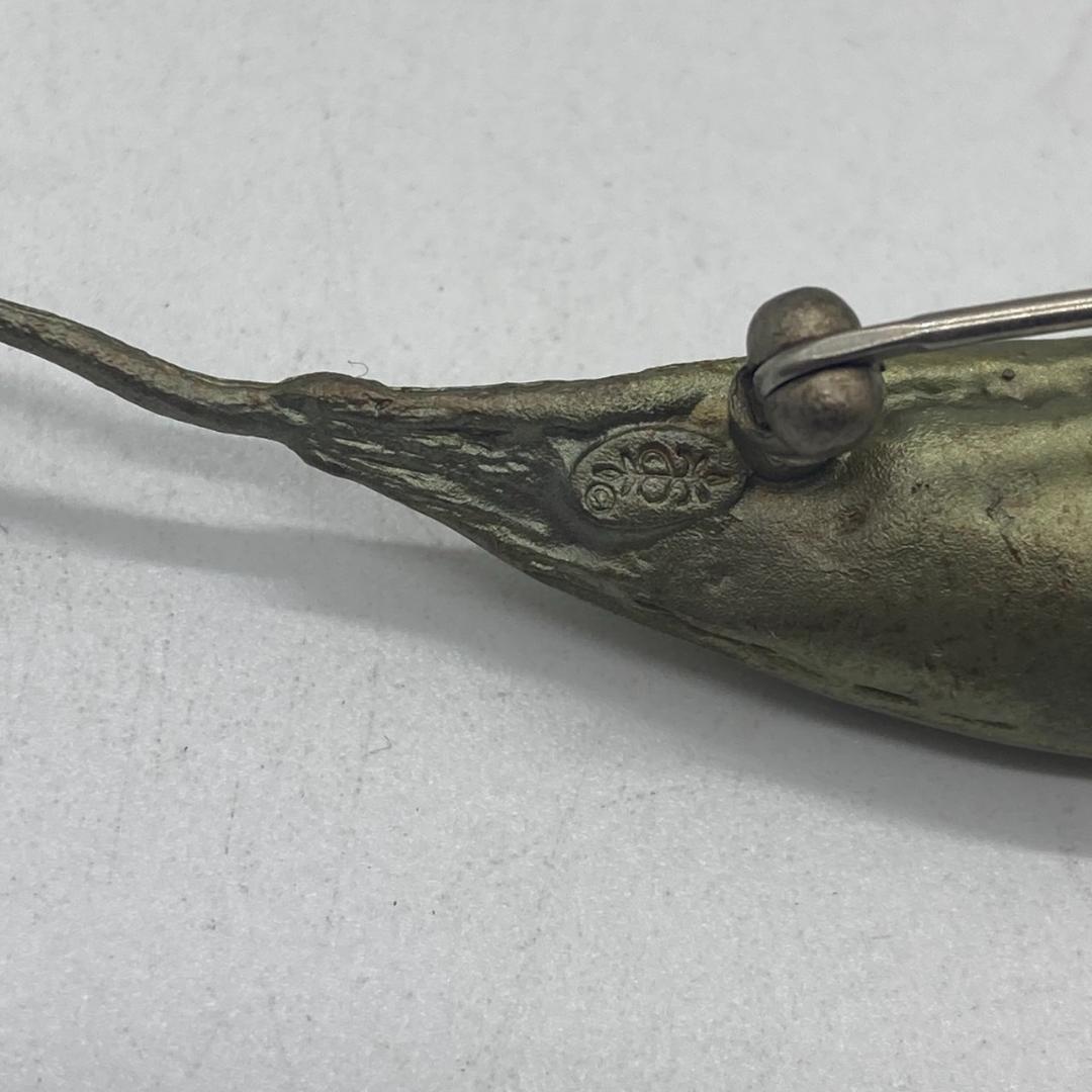 ▼MICHAEL MICHAUD　マイケルミショー　ブローチ　さやえんどう