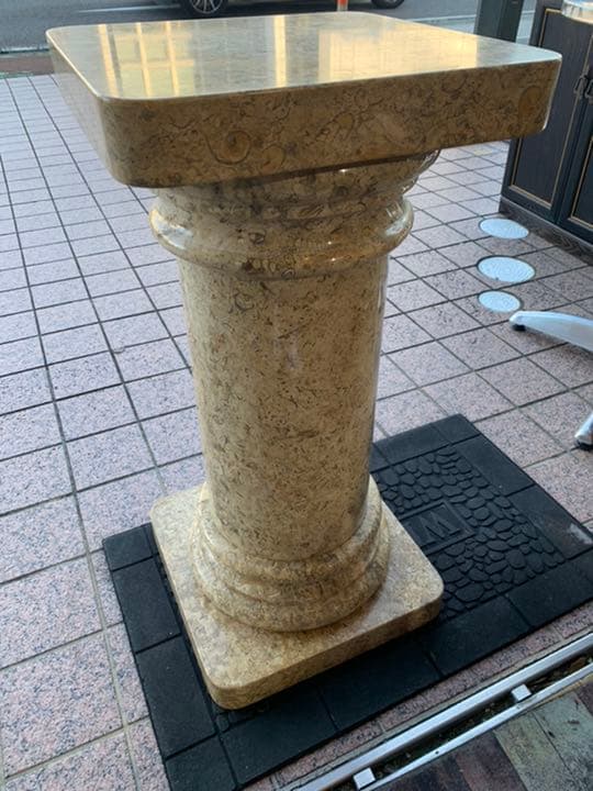 ヴィンテージ　イタリア製　大理石花台