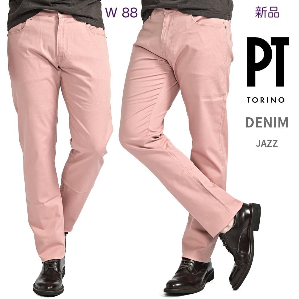 ミツマメ【新品・34インチ】ピーティートリノデニムJAZZストレッチパンツ