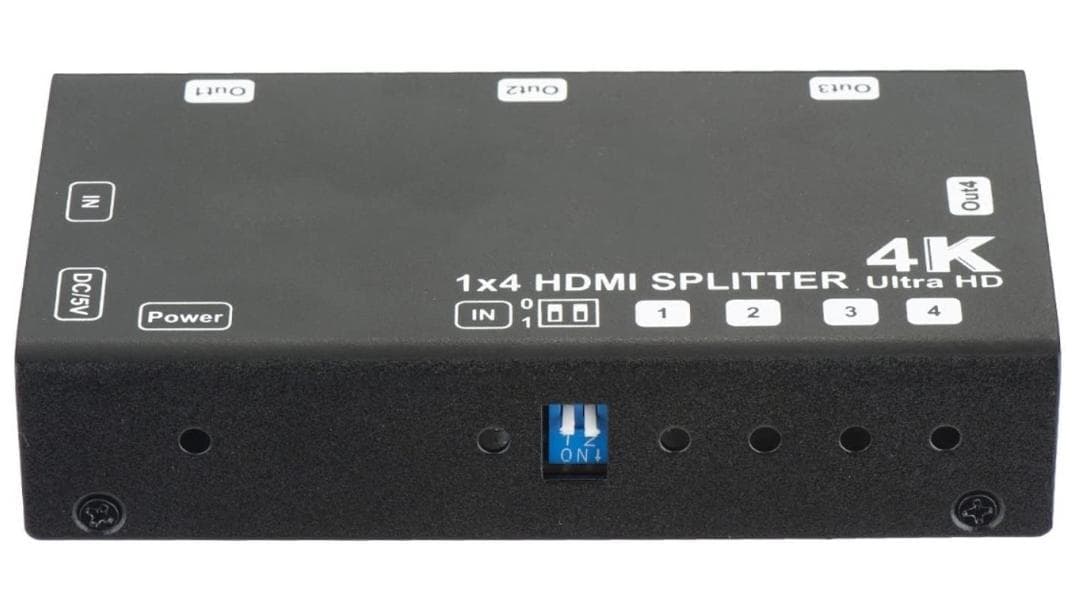 HDMIスプリッター 分配器 4分配 4K 映像 モニター imaru(イマール