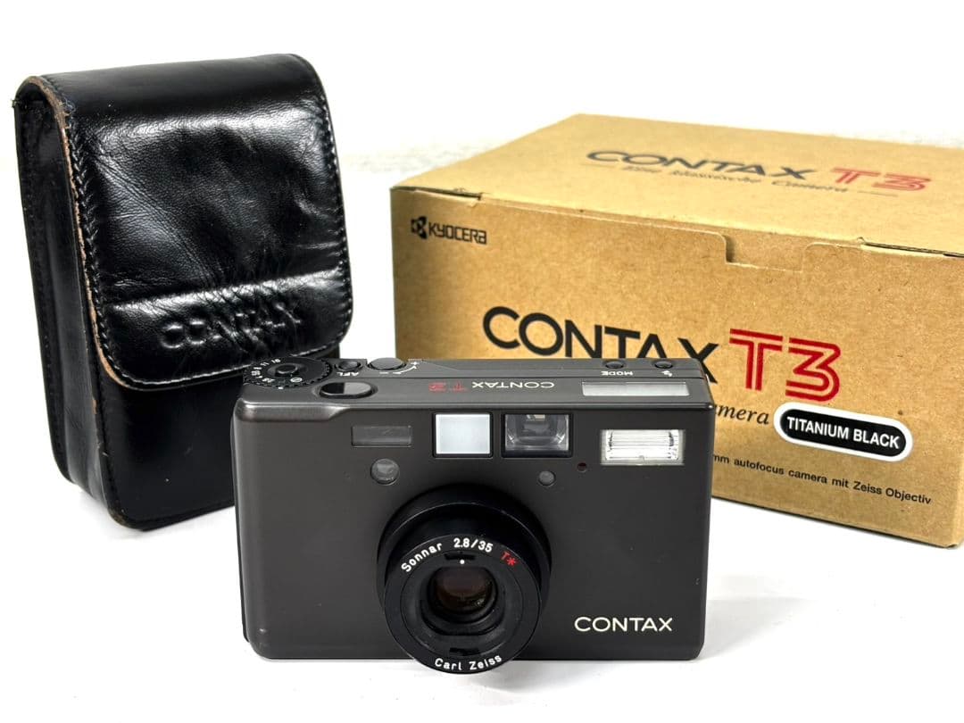 【動作確認済】元箱付 CONTAX T3 BLACK Sonnar 35/2.8